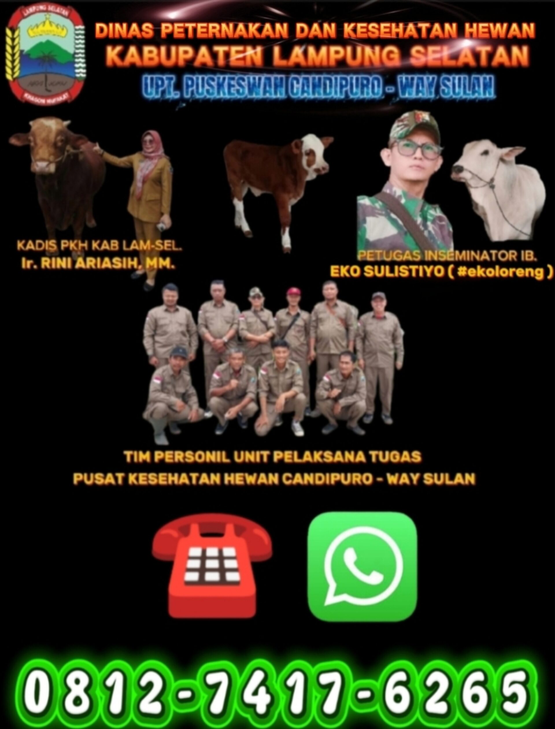 Meningkatkan Produktivitas Sapi dan Kambing dengan Manajemen Inseminasi Buatan ( kawin suntik ) dengan Manajemen Kesehatan Hewan yang Efektif. 